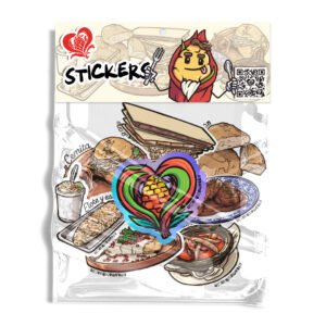 Paquete stickers gastronomía