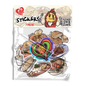 Paquete stickers gastronomía